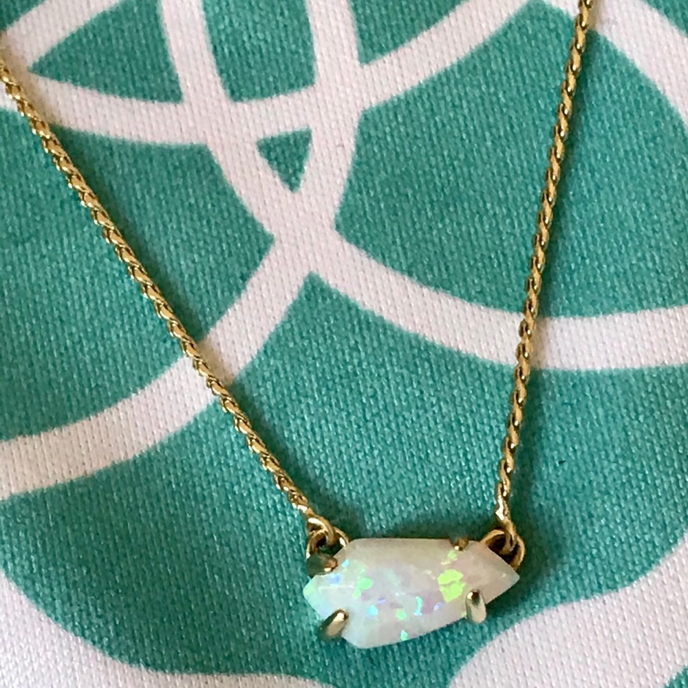 Kendra Scott Jayde Necklace White Opal